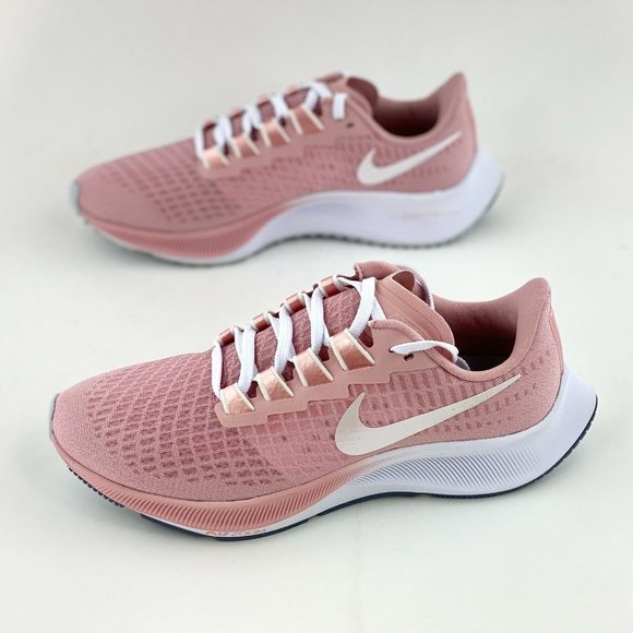 Nike Air Zoom Pegasus 37 Pink White Women's Running Shoes Sneakers - Picture 3 of 12